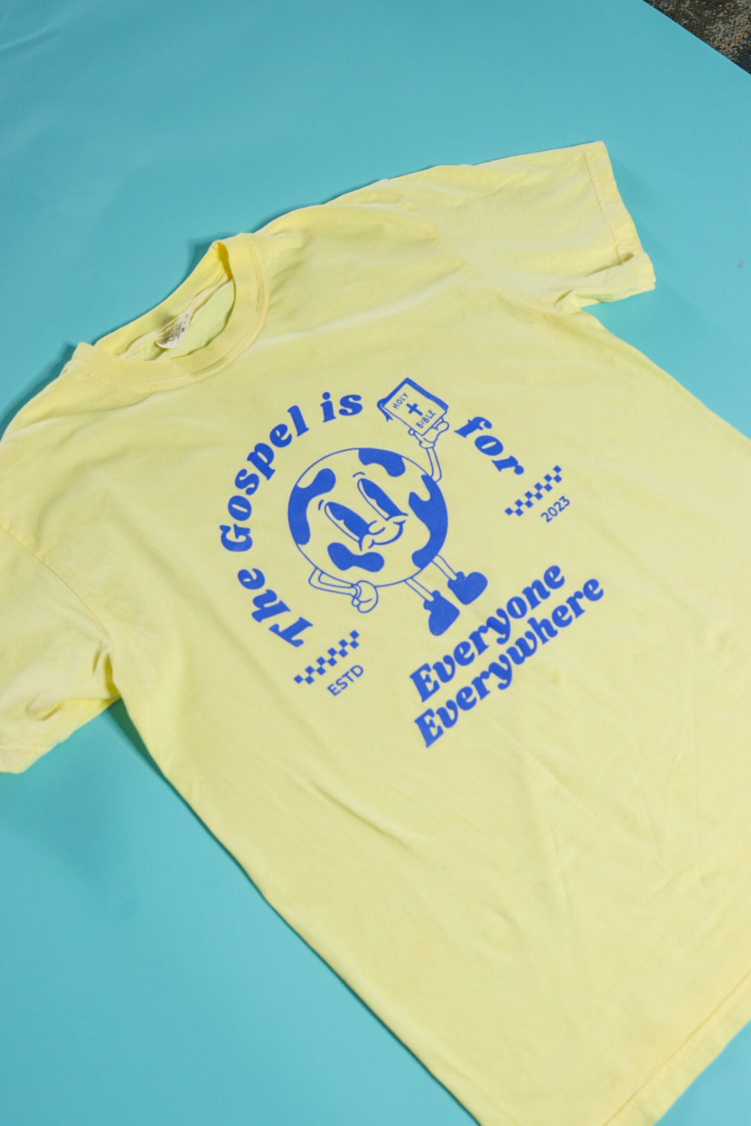 Yellow and Blue Summer Tee