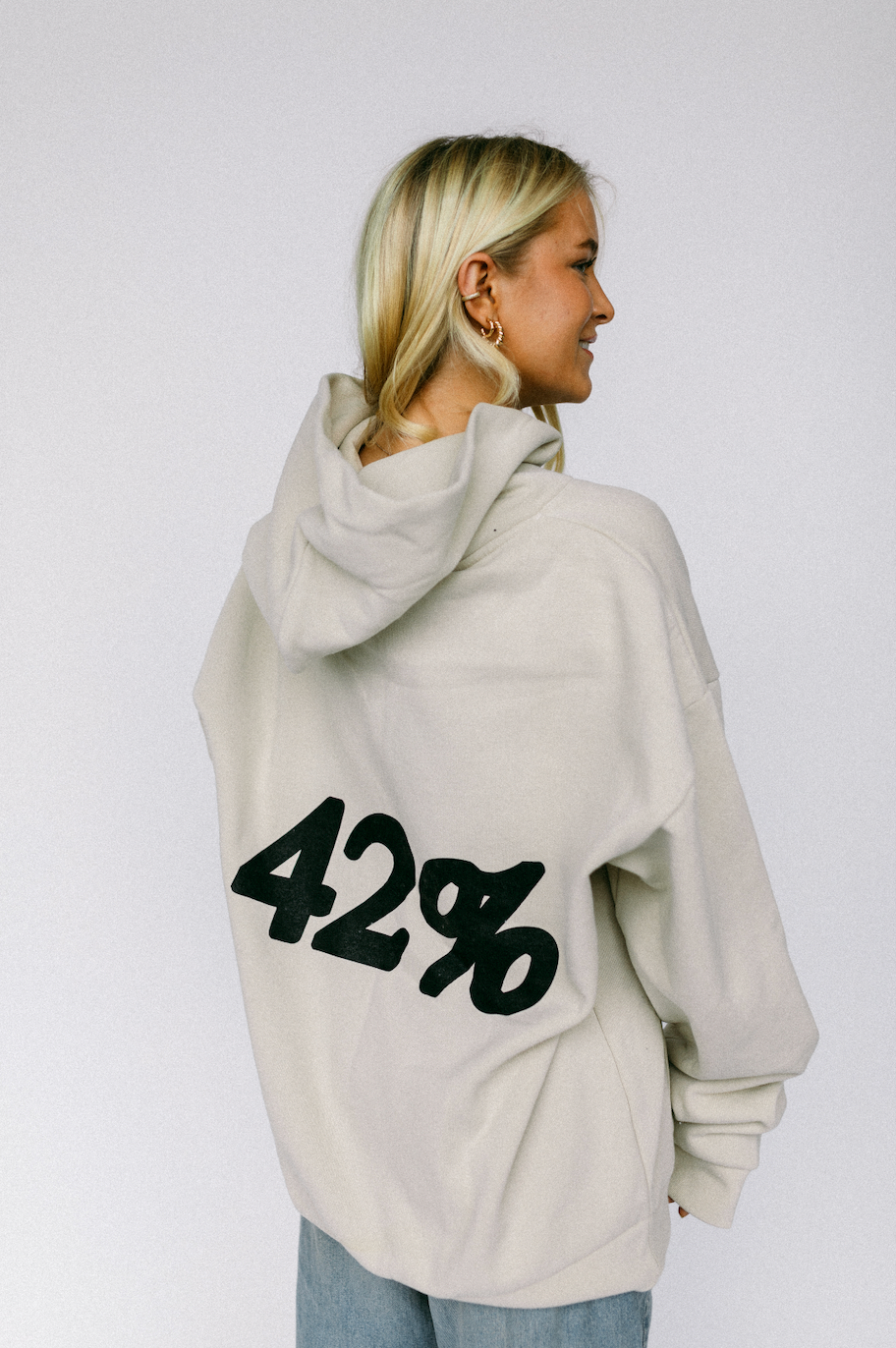 *LIMITED* Beige 42% EE Hoodie